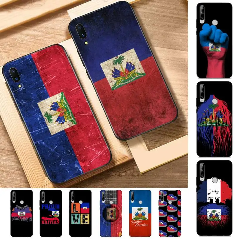 

Haiti Haitian Flag Phone Case for Huawei Y 6 9 7 5 8s prime 2019 2018 enjoy 7 plus