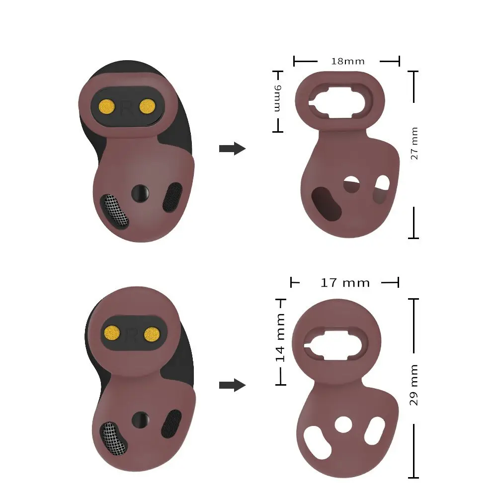 8 пар силиконовые наушники-вкладыши для SAMSUNG Galaxy