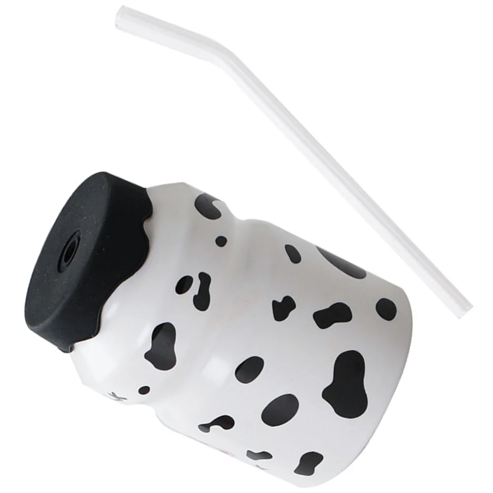 

1 Set of Cartoon Water Cup Portable Straw Bottle Convenient Water Bottle Travel Accessory