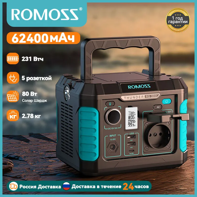 ROMOSS 300Вт~600Вт портативная