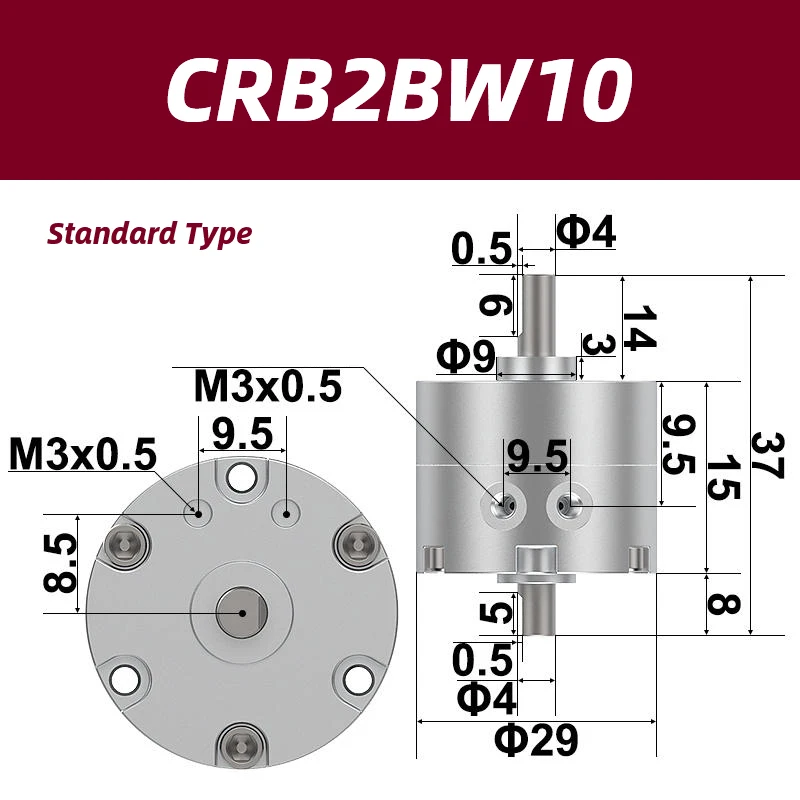 

Пневматический поворотный привод GATELN CRB2 Series