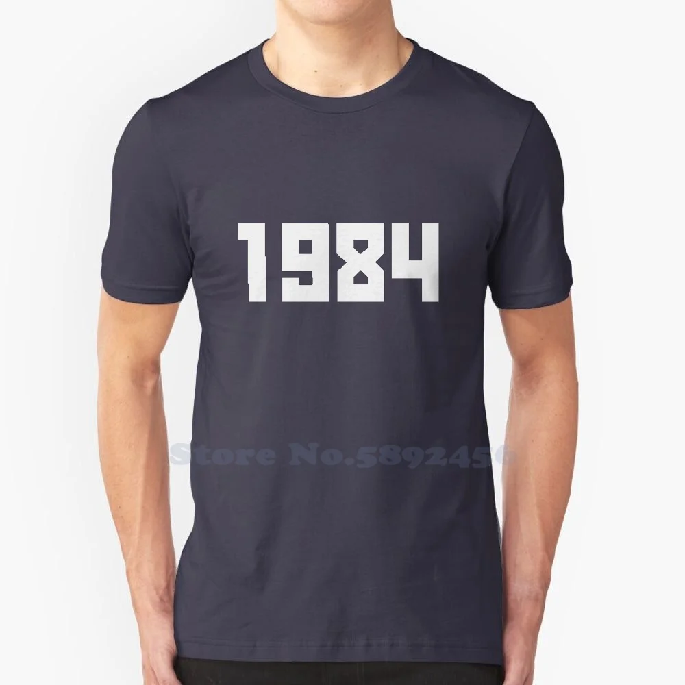 Gosha 1984 100% футболка из чистого хлопка дизайнер Гоша Джордж орвелл орвеллианские