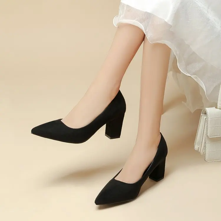 

Новые женские туфли-лодочки, минималистичные модные офисные туфли на высоких шпильках, Женская Офисная модная профессиональная обувь