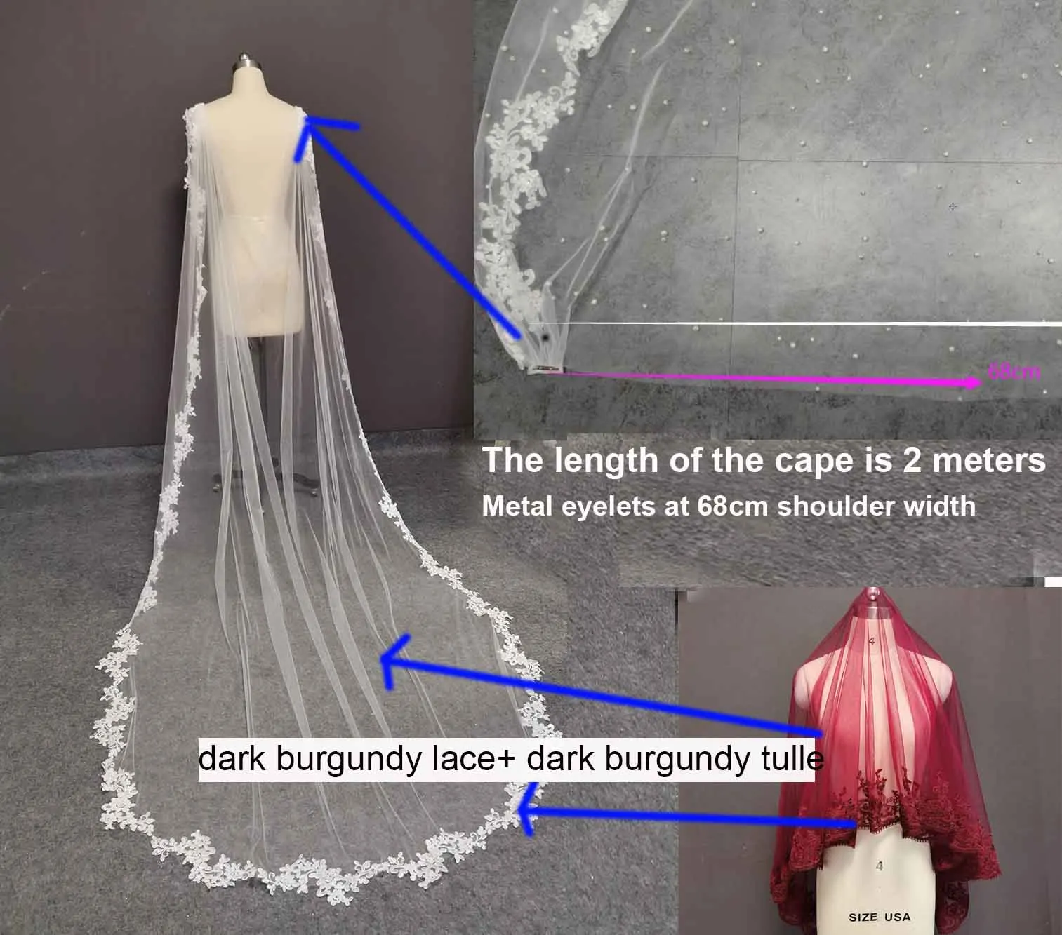 

dark burgundy cape