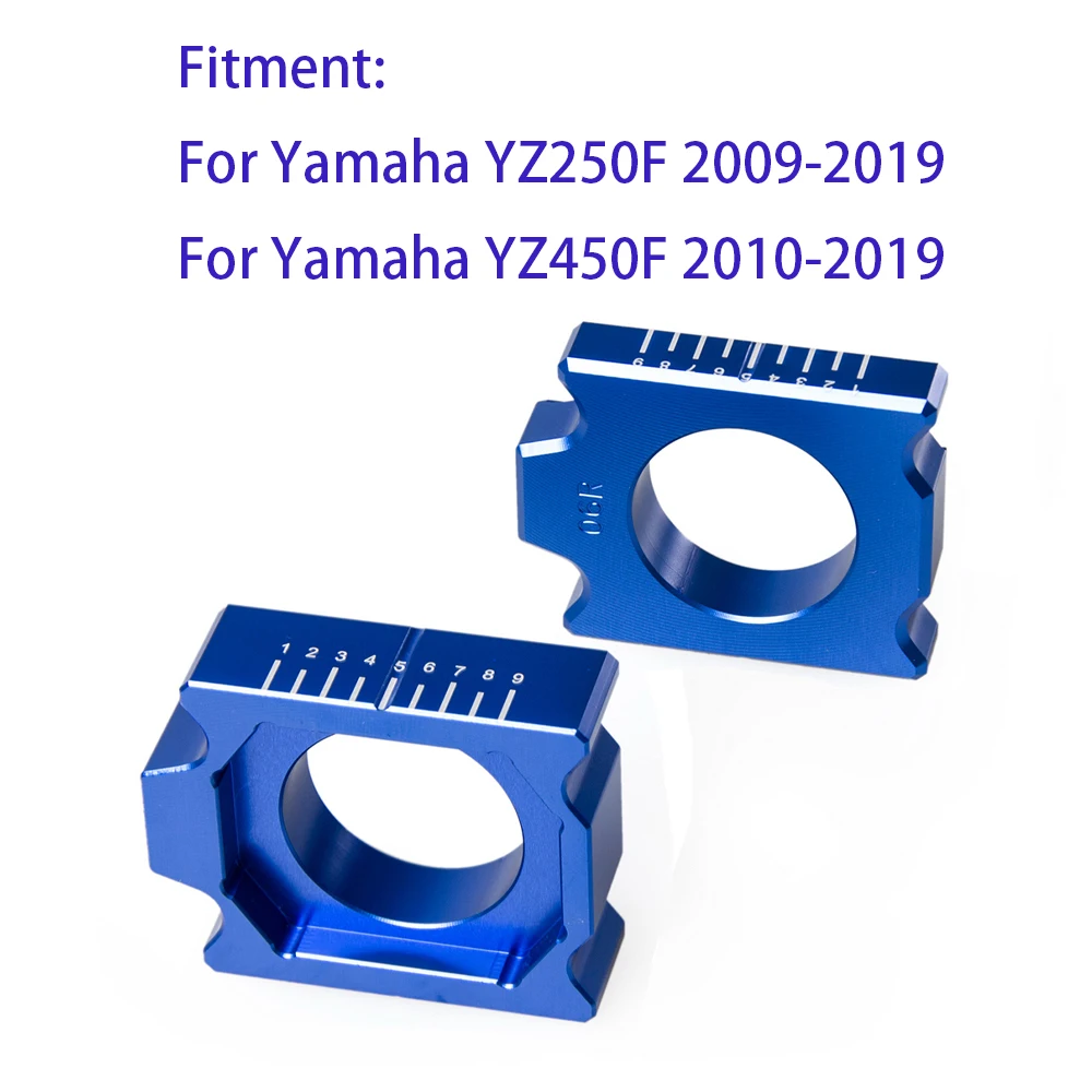 

Motorcycle Rear Axle Block Chain Adjuster For Yamaha YZ250F YZ450F 2010 - 2020 2018 2019 YZ 250F 450F YZF 250 450 Accessories