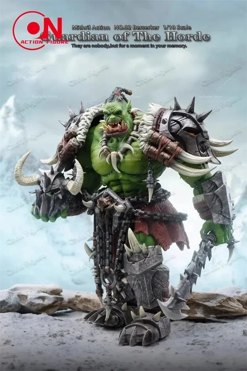 Фото В наличии: Набор моделей In Stock Operation Secret Bank 1/10 WOW Horde Guardian NO.02 Берсерк-Варвар Орк, 20 см, и фигурка воина NO.01 №4