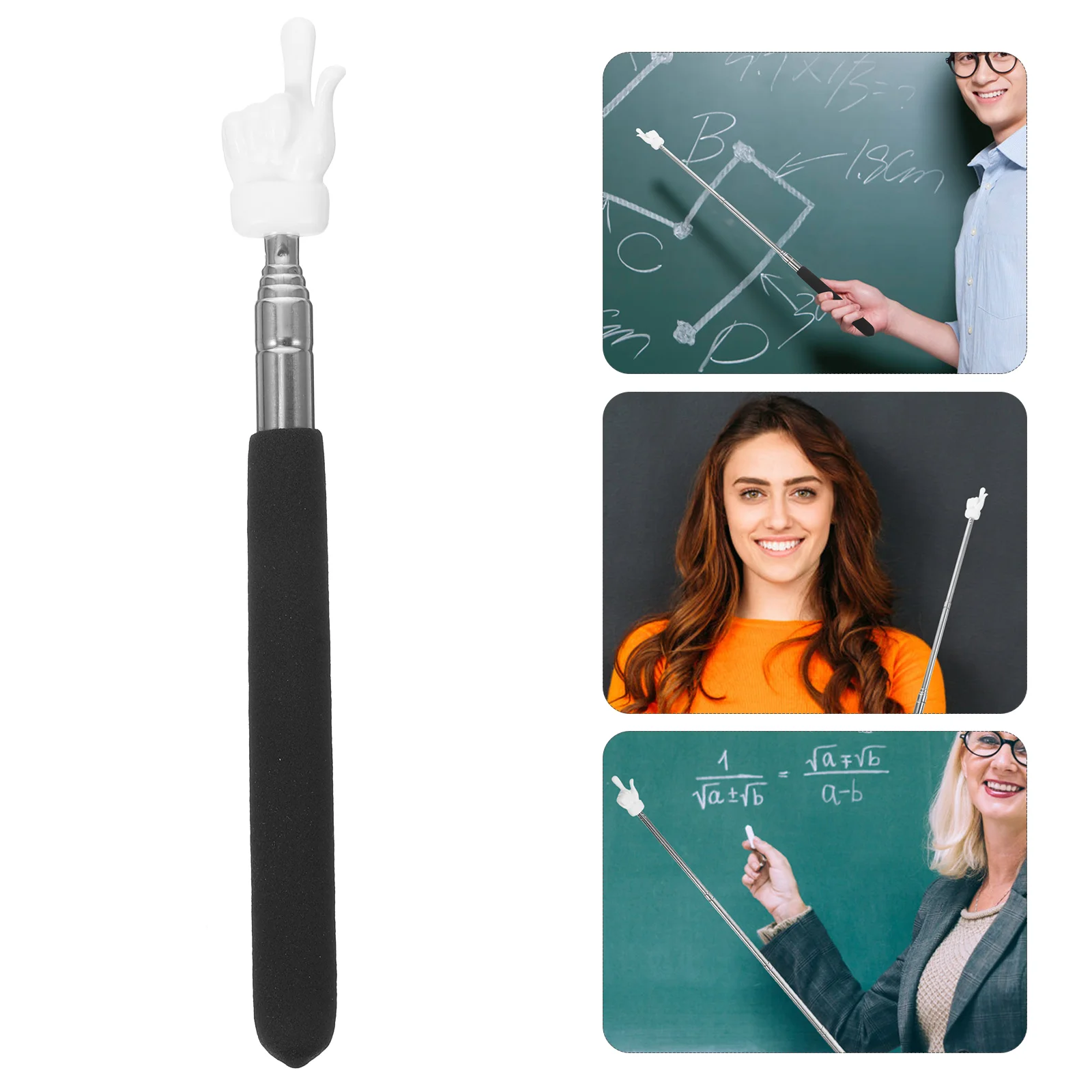 

Handheld Pointing Rod Blackboard Indicator Stick Retractable Extendable Classroom Supplies Teaching Pointer Presenting