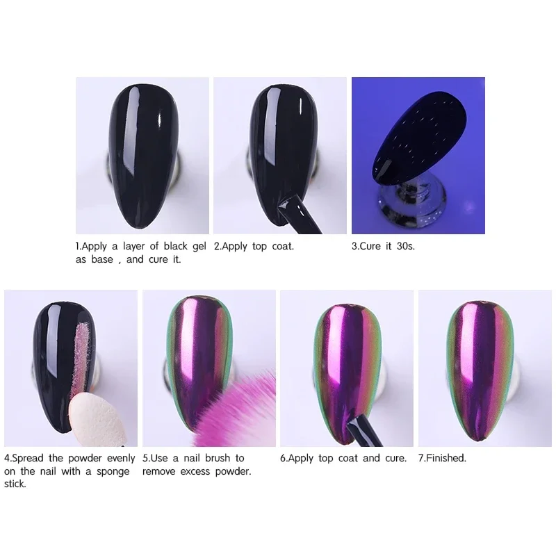13 цветов блестящая волшебная лампа дневного света дизайн ногтей хромовый