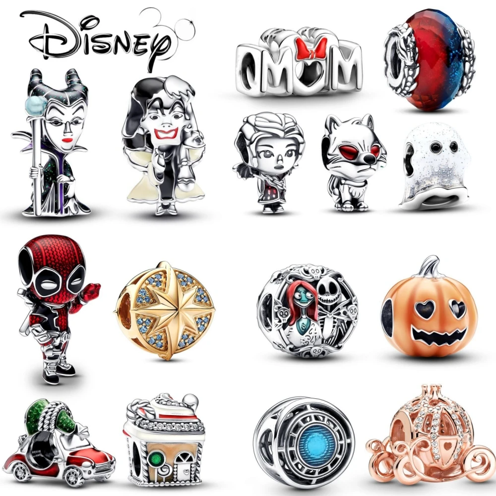 Бусины Disney Villains Cruella De Vil Подвеска Женские Ювелирные Аксессуары Marvel Подходят Для