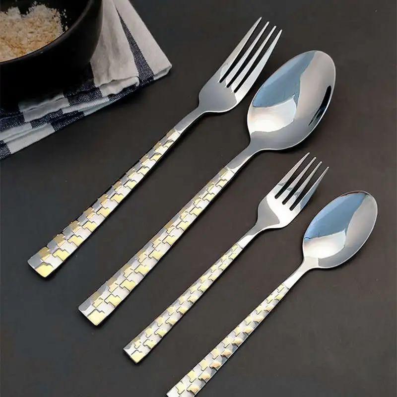 

1Pc Teaspoons Durable Spoon Coffee Spoon Stainless Steel Ice Cream Spoon Creative Spoon Fork Tableware