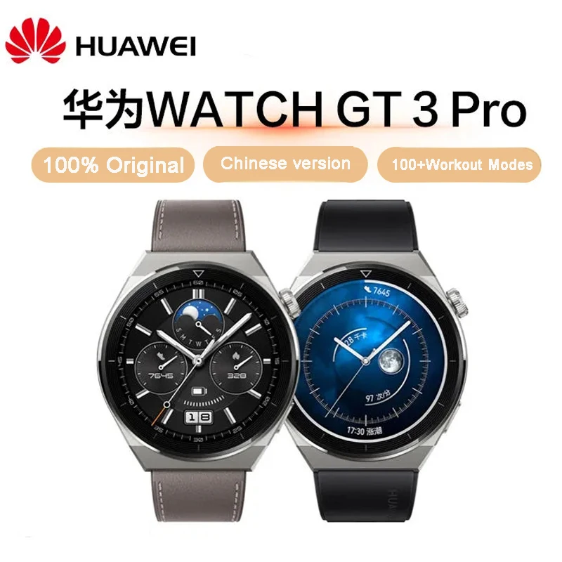 

Смарт-часы HUAWEI WATCH GT 3 Pro, SpO2, пульсометр, ЭКГ