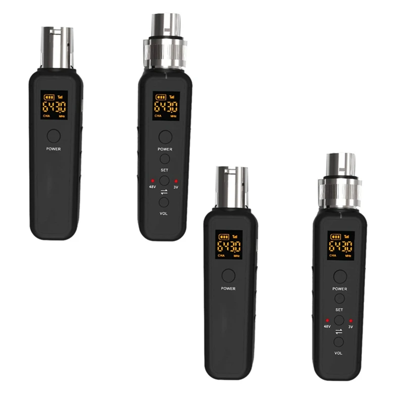UHF беспроводной микрофонный преобразователь Xlr передатчик приемник для