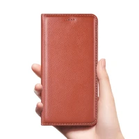 litchi genuine leather case for xiaomi redmi note 3 4x 5 6 7 8 8t 8 9 9s 9t pro max luxury flip cover mobile phone cases