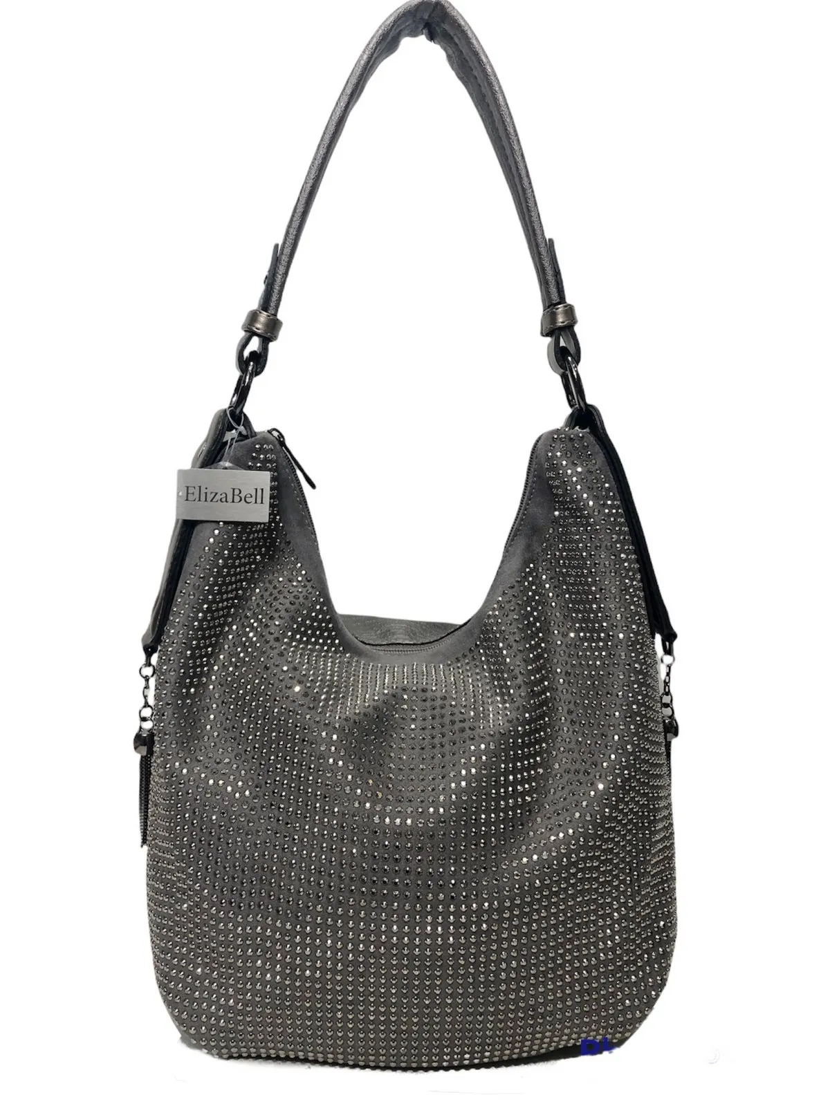 

Серая женская сумка 25 см 30 см