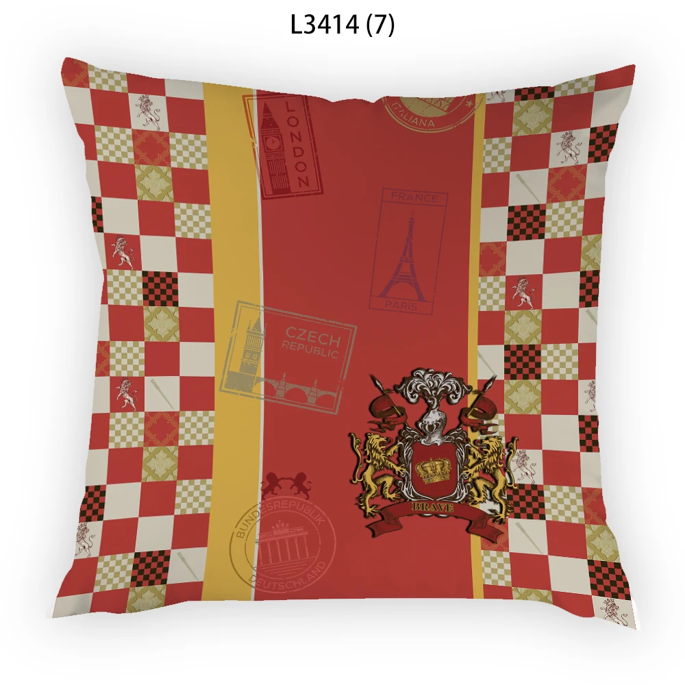

Retro Sitting Cushion Polyster Linen Home Decor Colorful Boho Style European Decorative Pillow Flower Velvet Cover Textile E2087