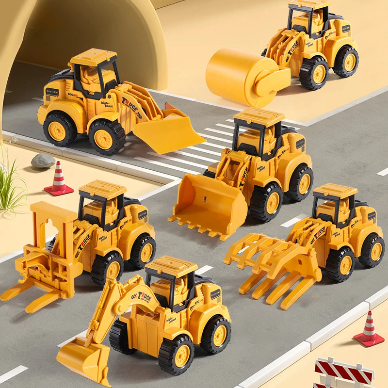 

Children's Toy Diecast Carrier Truck Model Car Toy Engineering Vehicle Inertial Press Cars Excavator Educational Toy for Boys