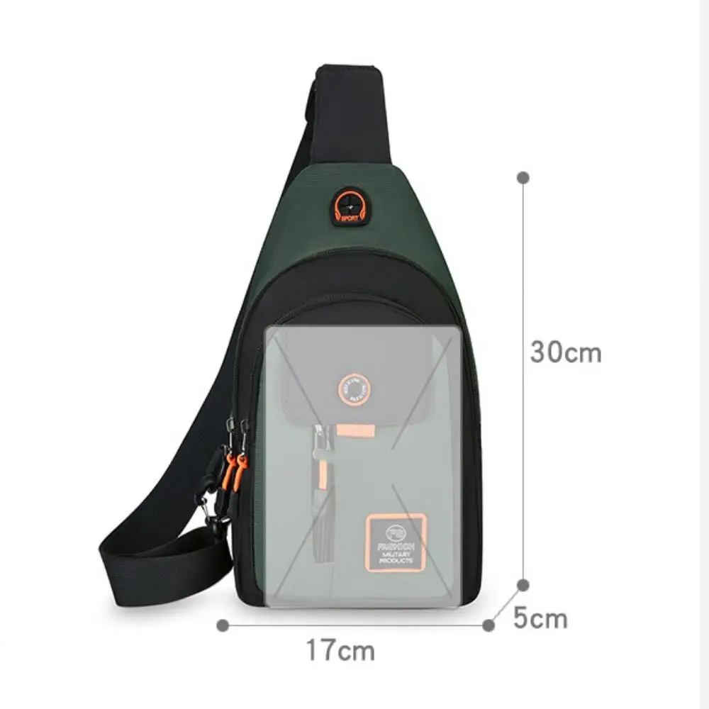 Мужская Сумка Через Плечо На Ремне Уличная Спортивная Нагрудная Из Ткани Оксфорд