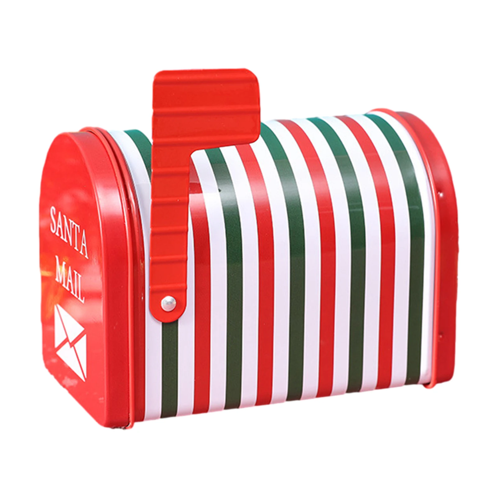 Christmas Snowman Santa Elk Mailbox Gift Box Red Christmas Mail Letter Post Box Decorative Storage Tin Box For Cookies Candies