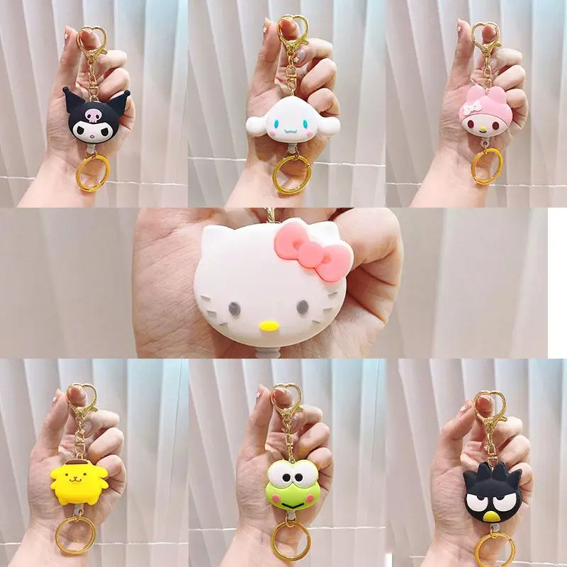 

Милые аксессуары Sanrio, милая мультяшная милая сумка-брелок для ключей Kuromi Mymelody Pompompurin, украшение, аниме игрушки, подарок