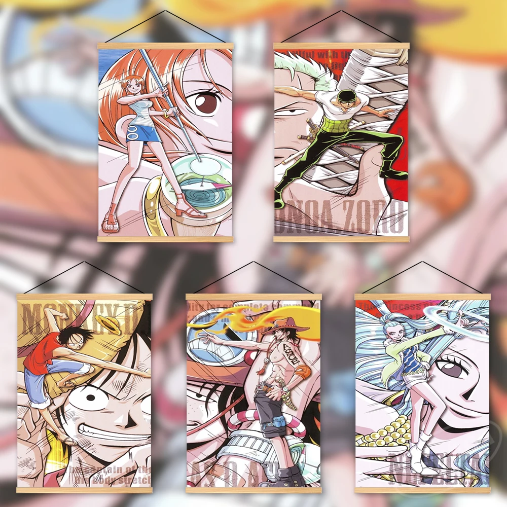 

Домашний декор для стен, картины из одной части, аниме искусство, Vinsmoke Sanji постер Обезьяна D Luffy, деревянные подвесные холщовые принты, модуль...