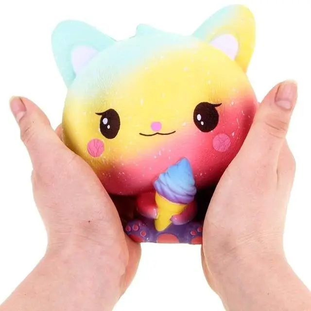 

Creative Cute Lovely Galaxy Star Deer Cartoon Animal Squishy Toys Soft Slow Rising Squishy Toys 11*7 CM NEW