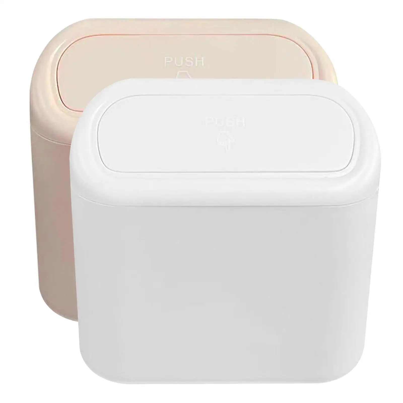 

2 шт., портативный автомобильный контейнер для мусора с крышкой