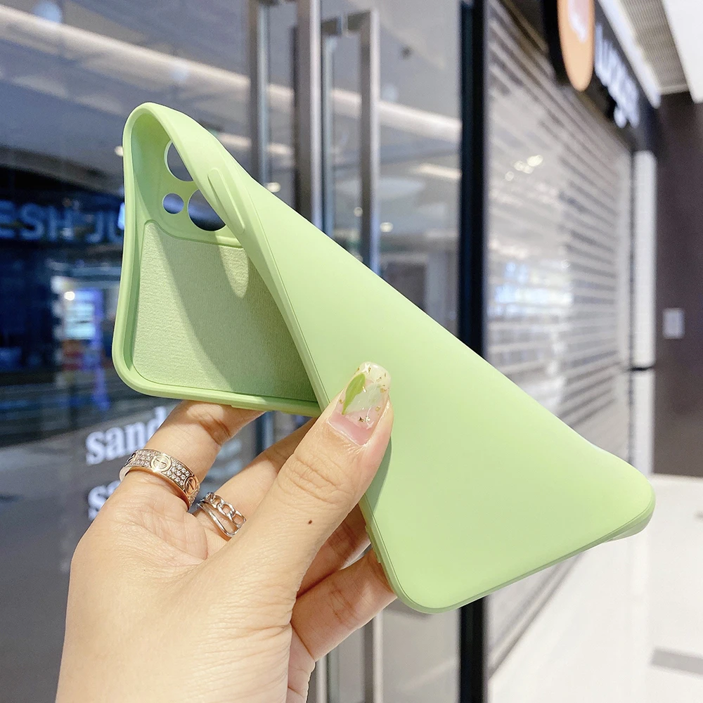 Оригинальный силиконовый чехол для телефона iPhone 13 11 12 Pro Max, кейсы XS X XR 7 8 Plus, ударопрочное покрытие.