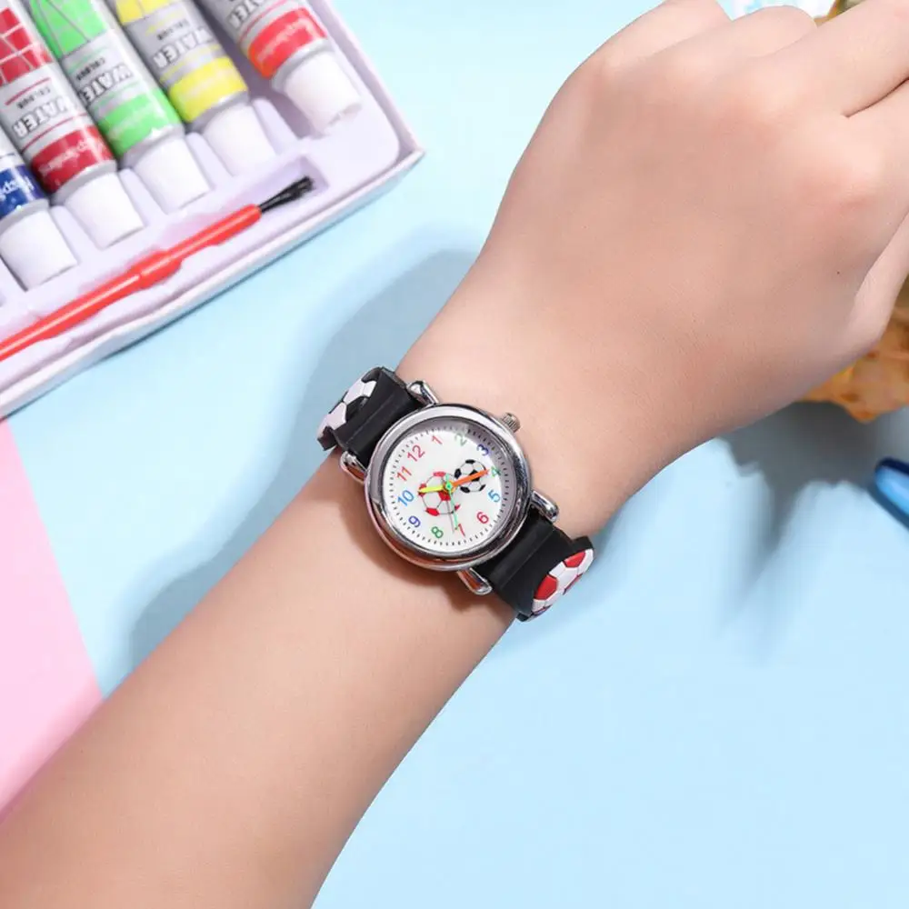 

Watch Watches Cartoon Wristwatch Wrist Watch Kids 3D Football Pattern Boys Girls Quartz Wristwatches Kids Students Pin Buckle Wr