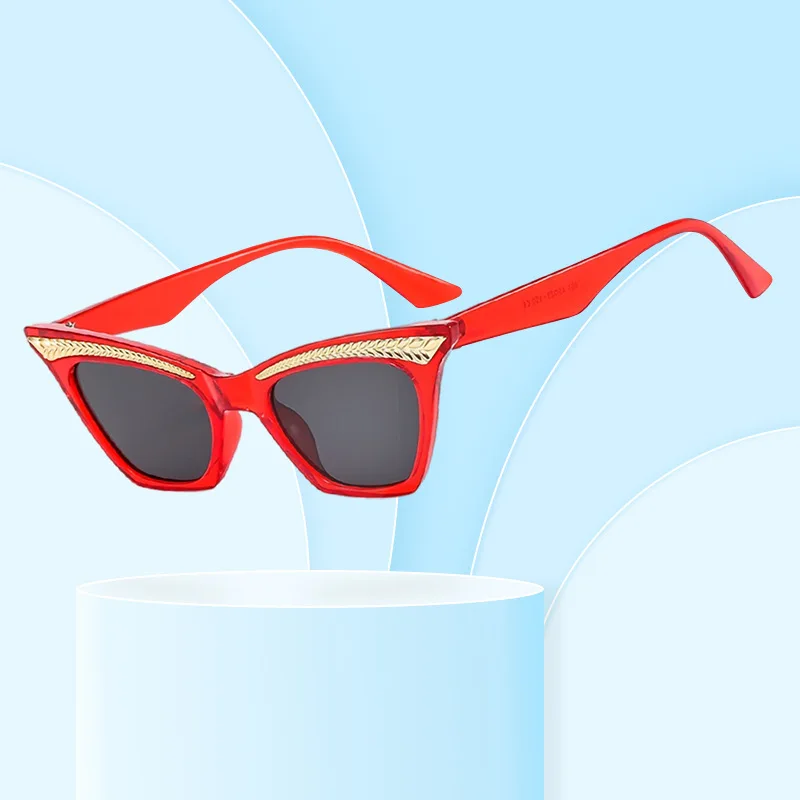 

Brand Fashion Square Sunglasses Cateye Woman Black Gradient Sun Glasses Female Big Frame Modern Retro Vintage Oculos De Sol