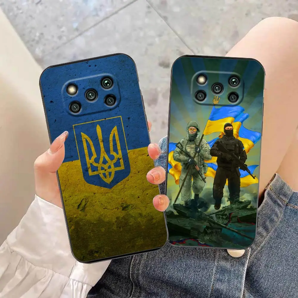 

Flag Of Ukraine Case For Xiaomi Note 10 Lite Poco X5 M5 M4 C40 F4 X4 X3 M3 F3 GT Pro 5G 4G Black Shark 5 Mix 3 2S 2 4 Funda Case