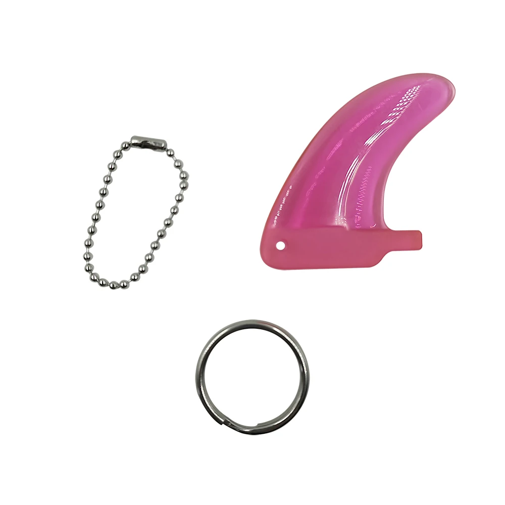 Фото Брелок для ключей в виде прозрачных разноцветных плавников для серфинга, аксессуар для серфинга, брелок для ключей от доски для серфинга/USB-накопителя/домашних ключей №3