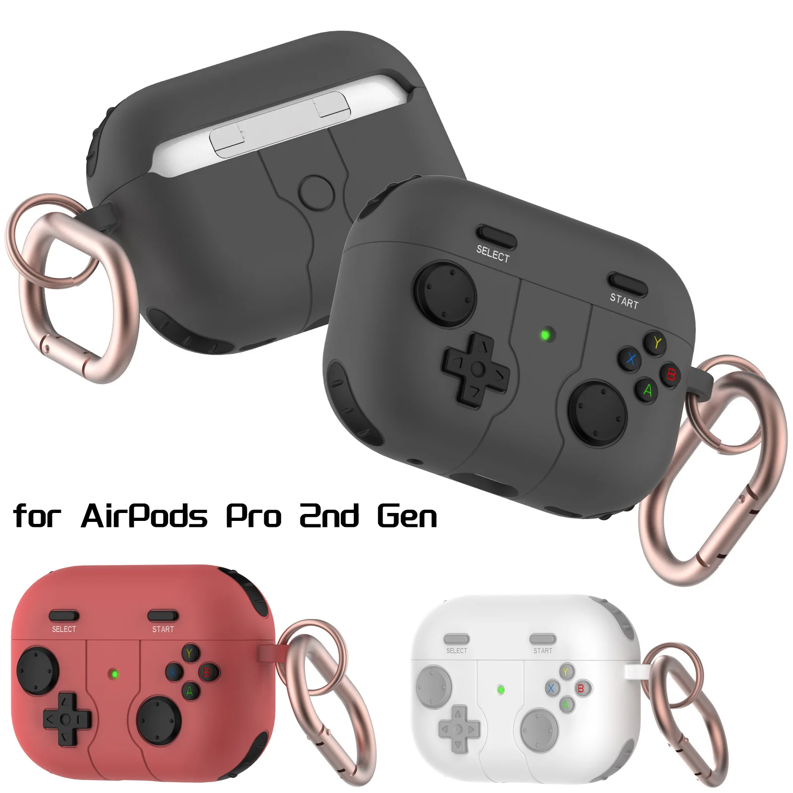 

Новый чехол для геймпада для AirPods Pro 2, чехол 2022 для AirPods Pro 2, чехол для беспроводных наушников для AirPods 3 Pro 2, чехол для зарядки