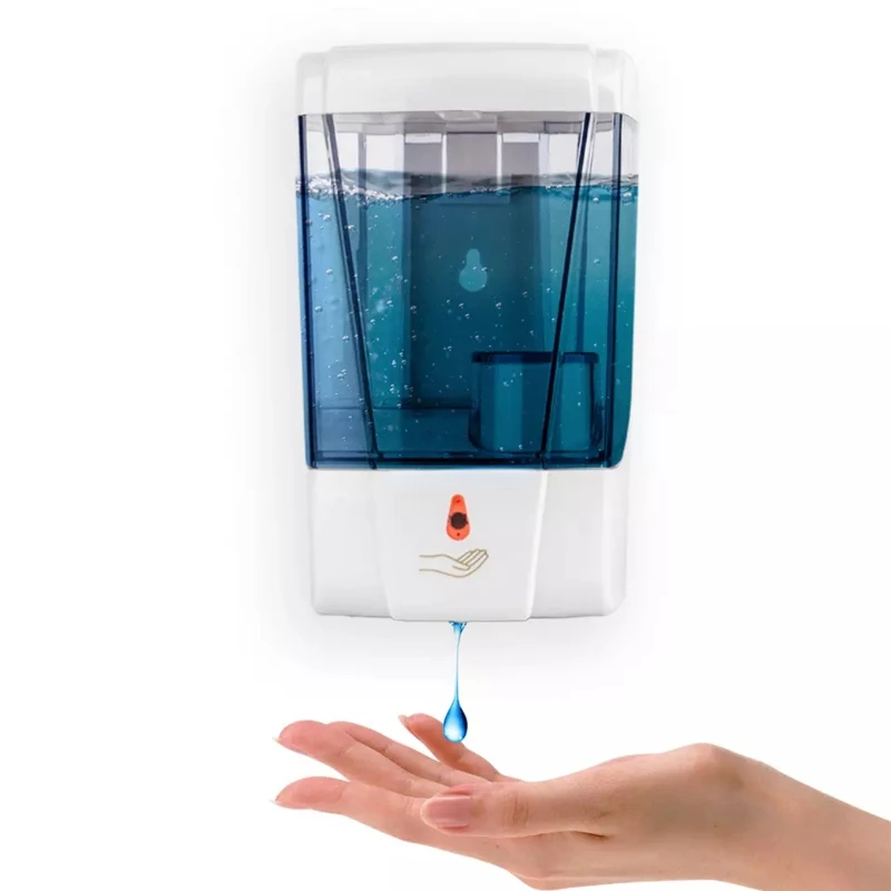 

Automatic Kitchen Liquid Gel Dispenser Soap 700ml Refillable Hotel Bathroom Toilet Commercial Shower Soap Dispenser 1 YEAR