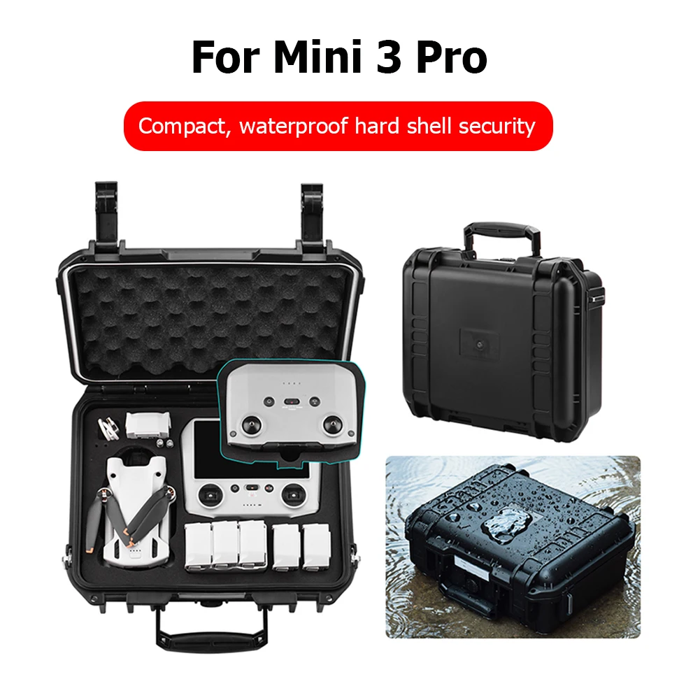 

Hard Shell Portable Waterproof Carrying Case Box for DJI Mini 3 Pro Remote Controller Drone Body Accessories Storage Handbags