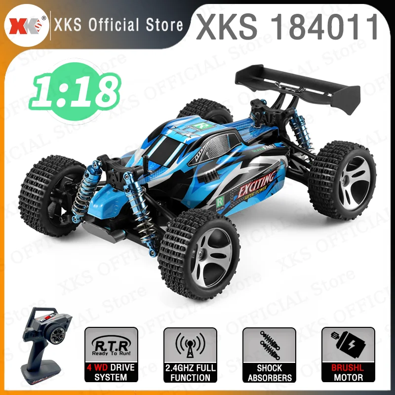 Wltoys XKS 184011 1/18 RC Автомобиль 2,4G дистанционное управление Полная реклама 30 км/ч высокая скорость 4WD внедорожник фотография подарок для мальчиков