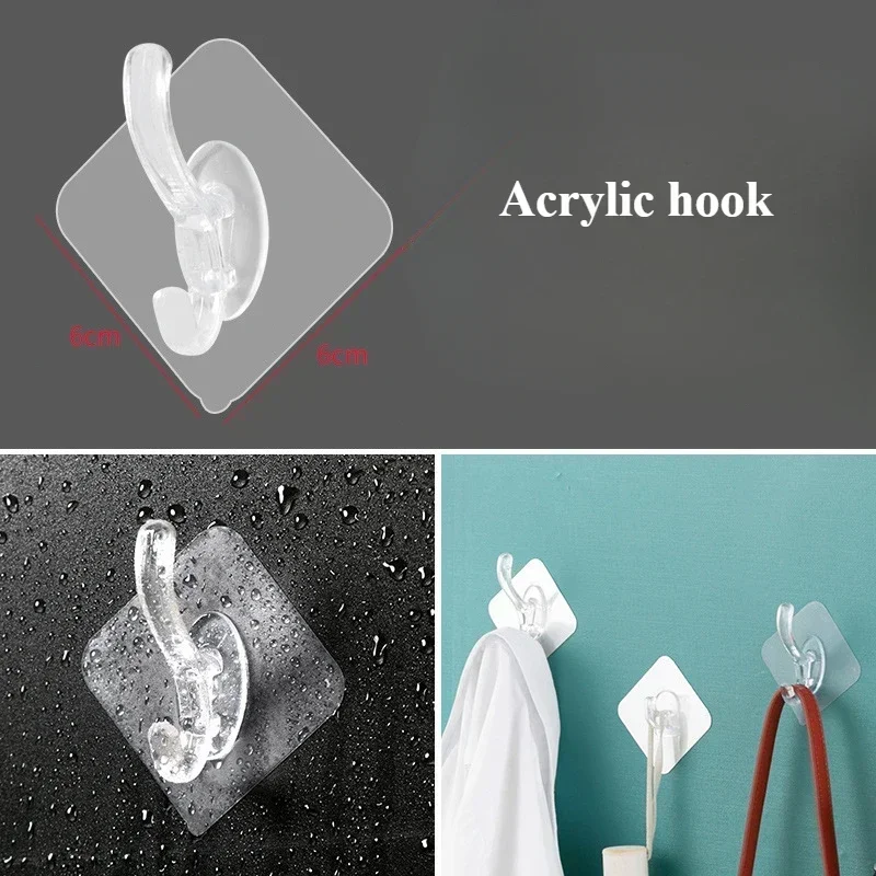 

Прозрачные самоклеящиеся крючки из поликарбоната