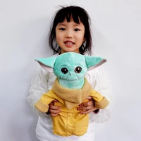 disney 30cm star wars baby yoda stuffed plush toy clothes can be taken off doll room ornament bed sofa hold pillow birthday gift