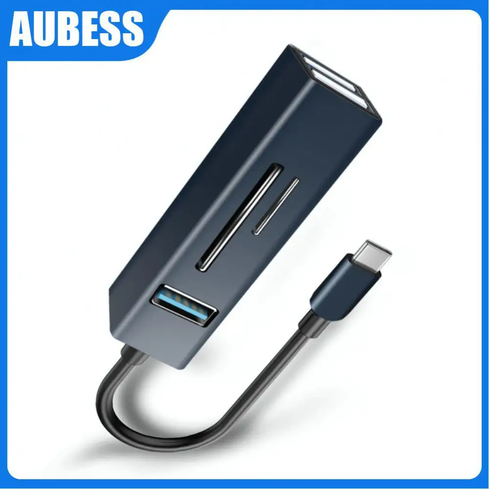

Usb Docking Station 10w Mini Type-c Hub 5 Gbps 5-in-1 Usb C Adapter Office Tools Usb Splitter Aluminum Alloy Portable