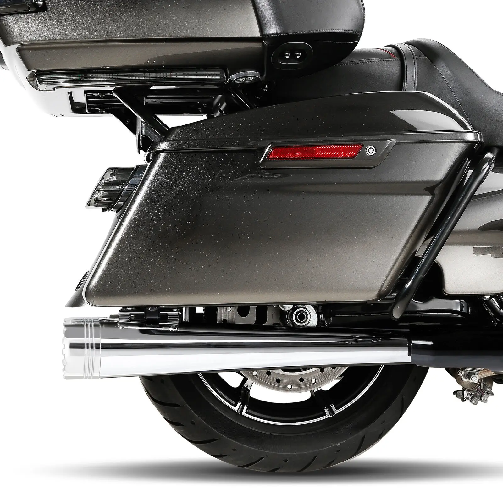 Мотоциклетные 4 "выхлопные глушители двойные выхлопные трубы для Harley Touring Electra