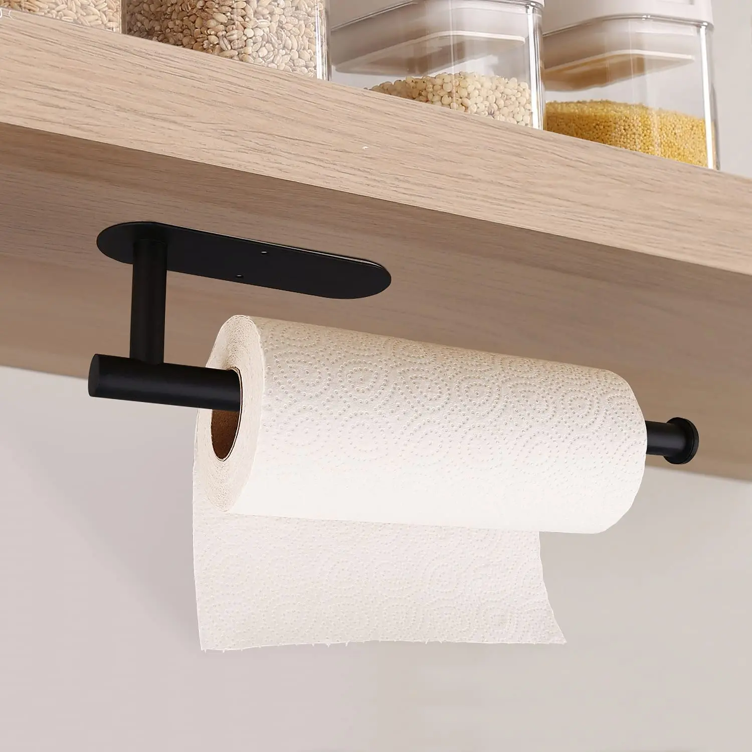 

Paper Towel Holders Paper Towels Rolls for KitchenTowels Bulk- Self-Adhesive Under Cabinet,Both Available in Adhesive and Screws