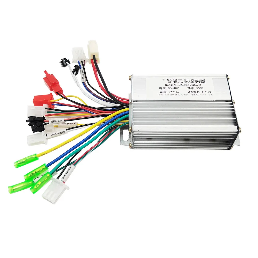 Фото 36V/48V 350W e-bike Brushless Controller for Electric Bicycle E-scooter Dual Mode Sensor/Sensorless №2