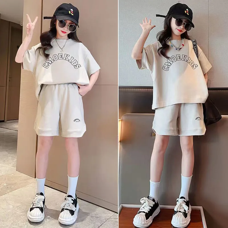 

Hot Sale Girl Toddler Fashion Outfit Suit 2023 2PS Short Sleeve Panties New Set Kid Clothing Clothes Sports Boutique T-Shirts