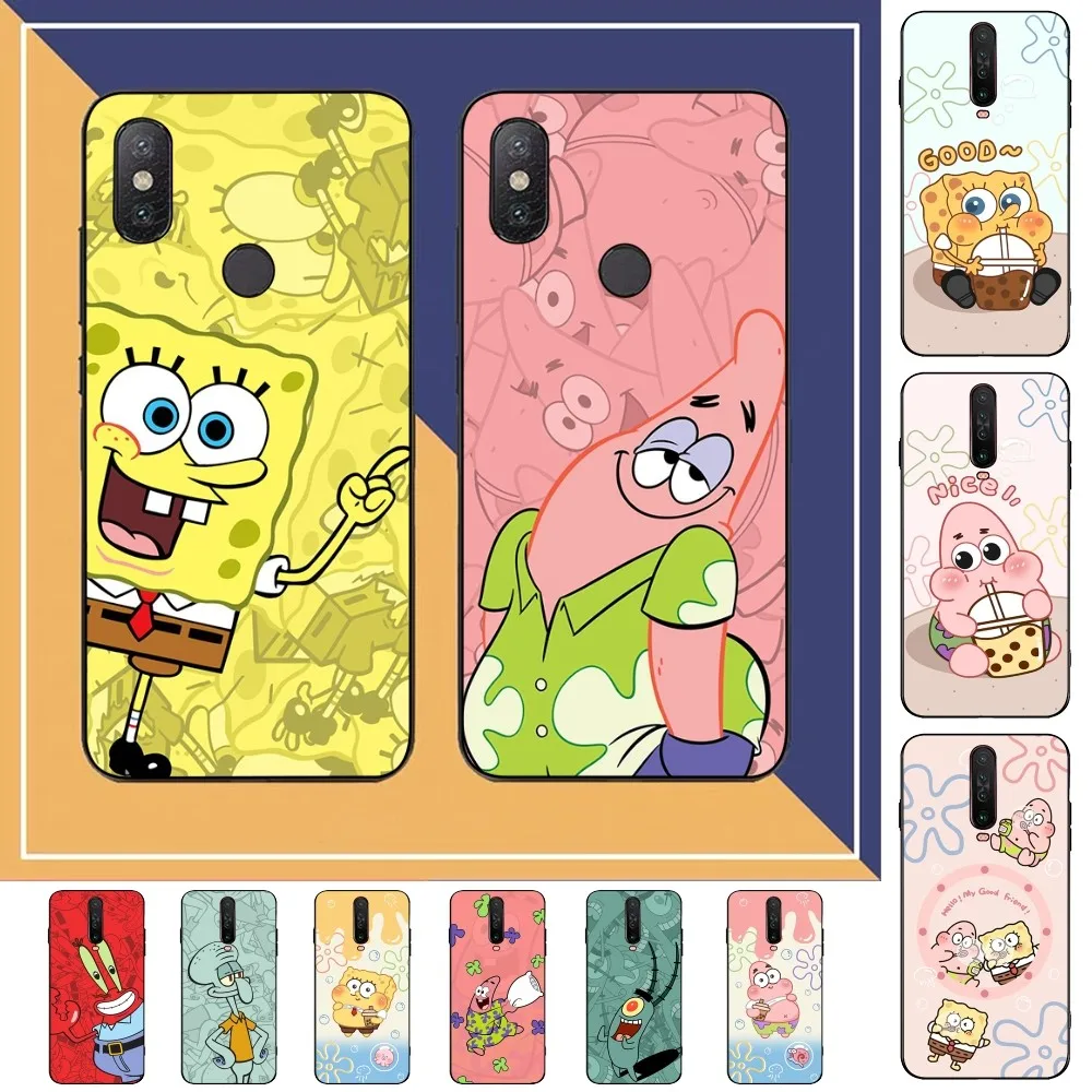 

S-Spong-ebobes Phone Case For Redmi Note 4 X 5 A 6 7 8 Pro T 9 Pro 9S 10 Pro 11 Pro 11S 11Epro PocoM3pro
