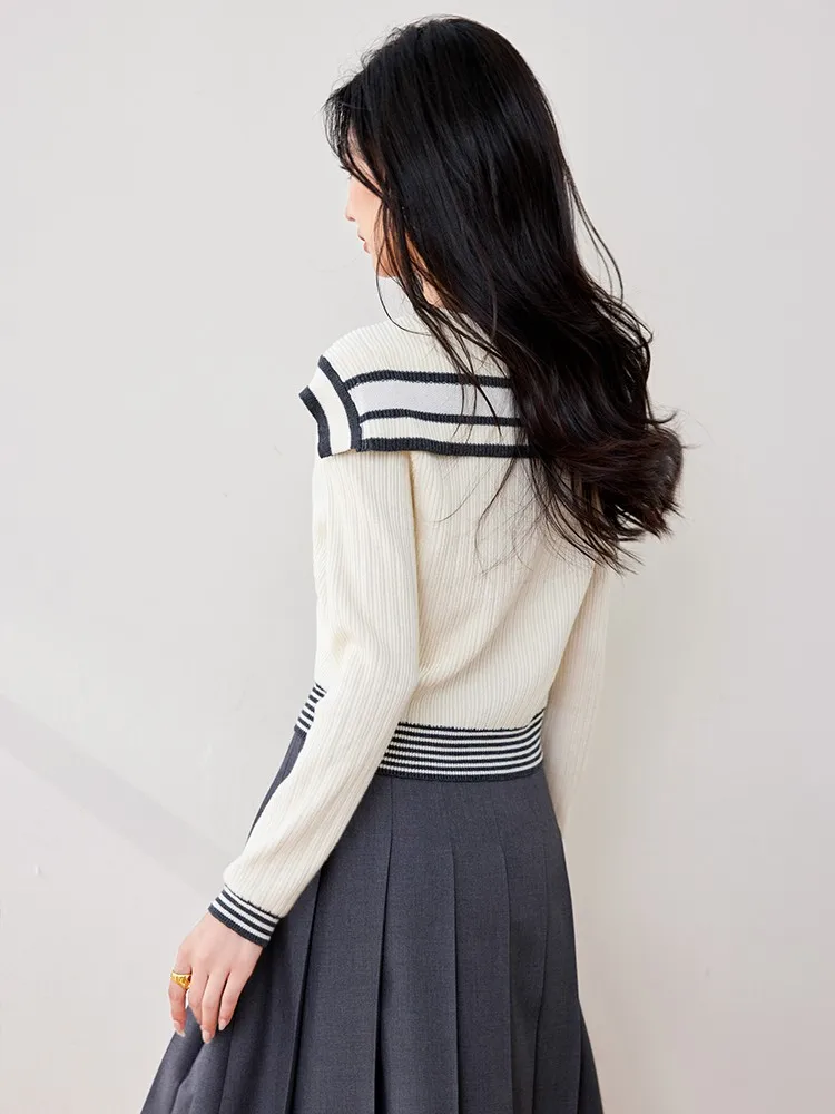 Комбинированный короткий топ для женщин на осень и зиму Модный женский