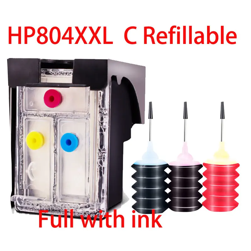 Фото Совместимый многоразовый картридж для принтера HP804 804XL 804XXL Envy Photo 7132 7134 7155 7158 7164 7800 7820 7822 7830 7855 №2