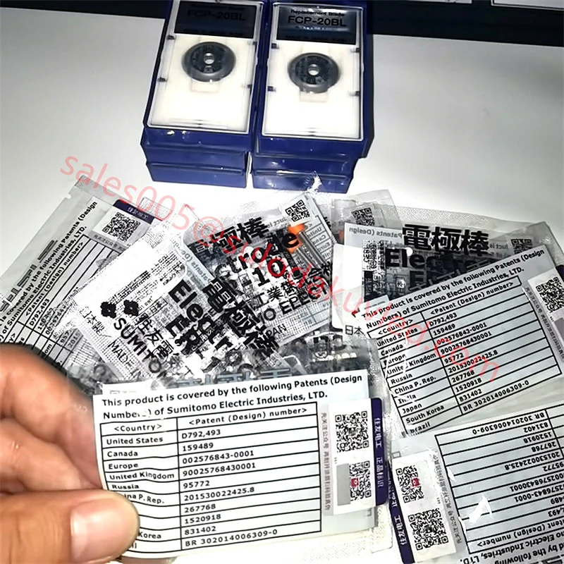 Newest Original ER-10 Electrodes for Sumitomo Type-39 TYPE-66 TYPE-81C T-600C 400S Fiber Optic Fusion Splicer Electrode rod