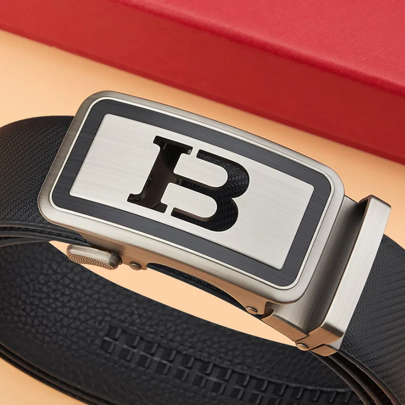 Fashionable high-grade belt Men's automatic belt buckle Personalized versatile belt