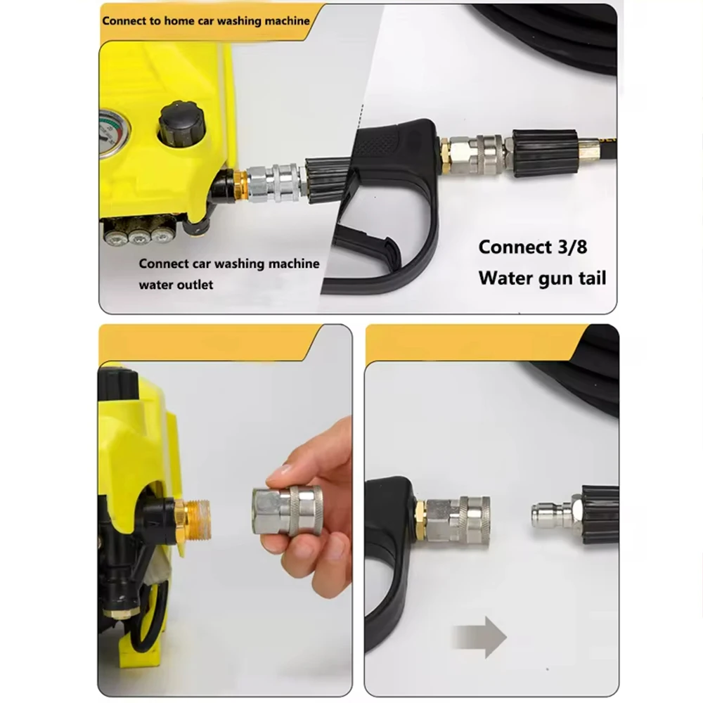 Мойка высокого давления M22 из нержавеющей стали водяной шланг для преобразования