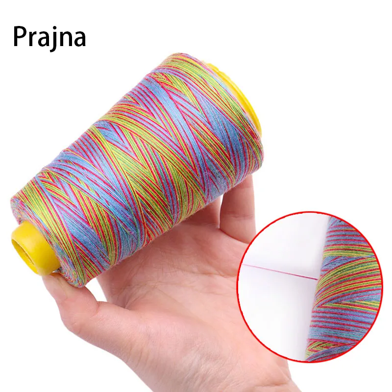 

3000 Yards Rainbow Polyester Sewing Thread DIY Quilting Embroidery Threads for Sewing Machine Multi-purpose 40S/2 Sewing Thread