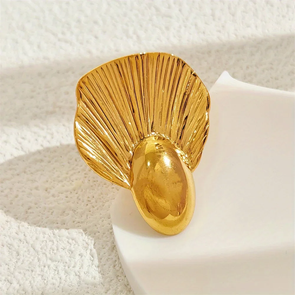 Новое стильное уникальное простое открытое кольцо из 18-каратного золота с